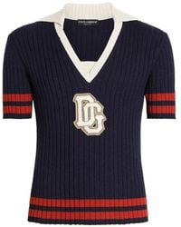 Dolce & Gabbana - Ribbed Wool Pullover - Lyst