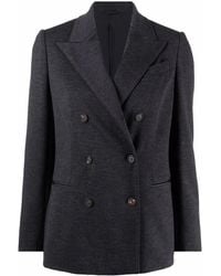 Brunello Cucinelli - Doppelreihiger Blazer Mit Monili-Detail - Lyst