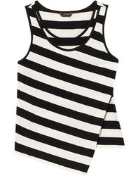 Brooks Brothers - Striped Cotton Tank Top - Lyst