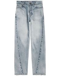 Balenciaga - Faded Twisted-Seam Jeans - Lyst