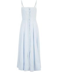 Gabriela Hearst - Magritte Sleeveless Midi Dress - Lyst