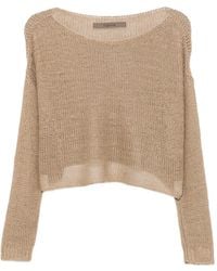 Enza Costa - Open-Knit Sweater - Lyst