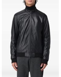 XC - Leather Bomber Jacket - Lyst