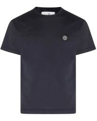 Stone Island - 2100027 60/2 Cotton-Jersey Slim-Fit T-Shirt With Compass Patch - Lyst