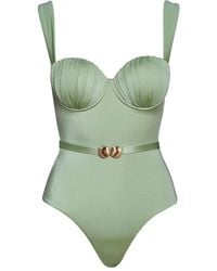 Noire Swimwear - Balconette Ruched Swimsuit - Lyst