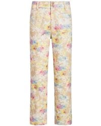 Cinq À Sept - Ikat Bouquet Dorothea Cropped Jeans - Lyst