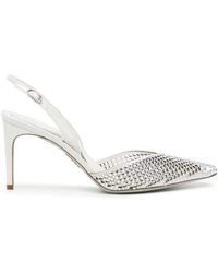 Rene Caovilla - 80mm Crystal-embellished Pointed-toe Pumps - Lyst