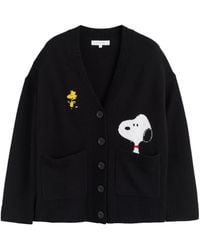 Chinti & Parker - Cardigan Snoopy À Poche Poitrine - Lyst