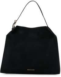 Orciani - Medium Trinity Peach Logo-Plaque Tote Bag - Lyst