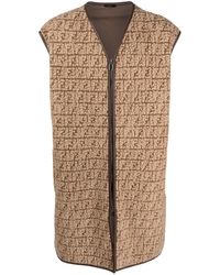 Fendi - Fleeceweste Mit Ff-Muster - Lyst