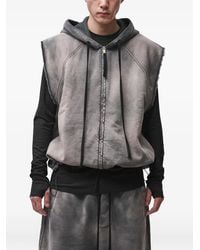 Thom Krom - Stone-Wash Hooded Vest - Lyst