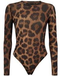 Philipp Plein - Body En Tulle À Imprimé Léopard - Lyst