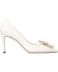 Jimmy Choo - Bomba Mimi 85Mm Flower-Appliqué Pumps - Lyst