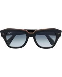 Ray-Ban - State Street Square-Frame Sunglasses - Lyst