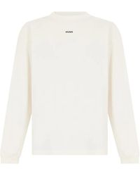 BOSS - Logo-Print Long-Sleeve T-Shirt - Lyst