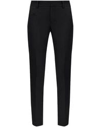 Zadig & Voltaire - Logo Embellished Mid-Rise Skinny Trousers - Lyst