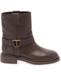 Twinset - Logo-Plaque Buckle-Fastening Boots - Lyst