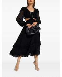 Ixiah - Zinna Lace Midi Dress - Lyst