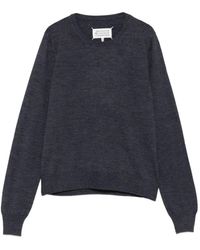 Maison Margiela - Wool Crewneck Sweater - Lyst