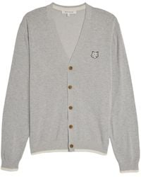 Maison Kitsuné - Fox Head Cotton Cardigan - Lyst