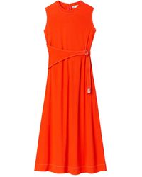 Tory Burch - ノースリーブ ベルテッド ドレス - Lyst