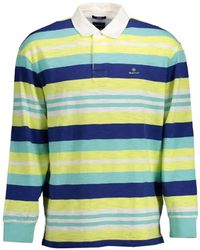 GANT - Polo En Coton À Rayures - Lyst