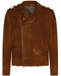 Salvatore Santoro - Veste De Moto En Daim - Lyst