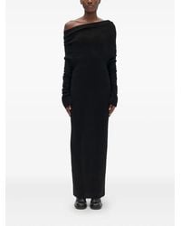 Ann Demeulemeester - Barbro Off-shoulder Midi Dress - Lyst
