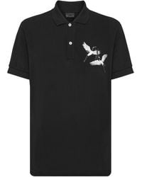 Billionaire - Logo-print cotton polo shirt - Lyst