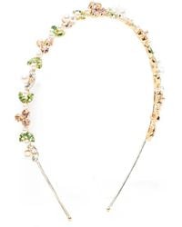 Jennifer Behr - Crystal-Embellished Pearl Headband - Lyst
