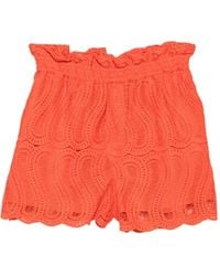Raquel Diniz - Bahia Guipure Lace Ruffle Shorts - Lyst