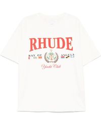 Rhude - T-Shirt Mit Grafischem Print - Lyst