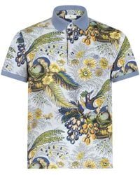 Etro - Poloshirt mit Blumen-Print - Lyst