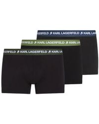 KARL LAGERFELD - Logo-Waistband Boxers (Set Of Three) - Lyst