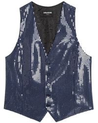 Zadig & Voltaire - Emaux Sequin Vest - Lyst