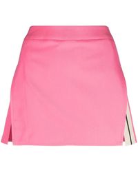 Palm Angels - ストライプディテール Aラインミニスカート - Lyst
