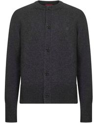 Gucci - Button interlocking logo embroidery cardigan - Lyst