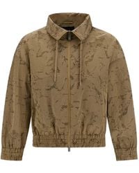 Laminar - Water-Jacquard High-Neck Jacket - Lyst