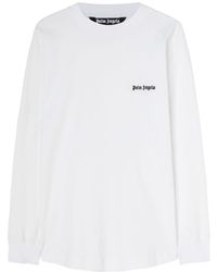 Palm Angels - T-shirt a maniche lunghe con ricamo - Lyst