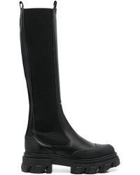 Ganni - Stitched High Chelsea Boot - Lyst