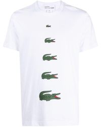Comme des Garçons - Comme des Garcons Hemd X Lacoste Crocodile Print T -Shirt - Lyst