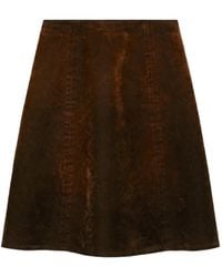 Tory Burch - Denim A-Line Skirt - Lyst