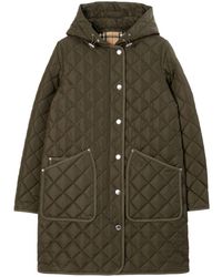 Burberry - Quilted Nylon Coat - Lyst