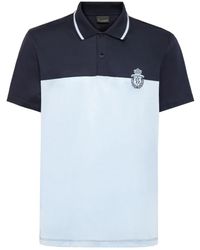 Billionaire - Logo-Embroidered Two-Tone T-Shirt - Lyst