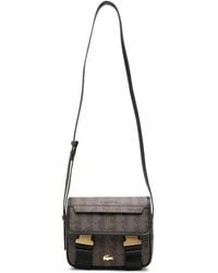 Lacoste - Borsa A Spalla Con Stampa Monogramma E Fibbia - Lyst