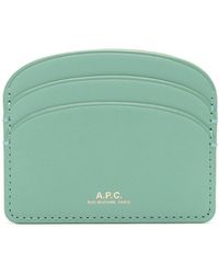 A.P.C. - Logo-debossed Leather Card Holder - Lyst
