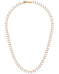 Isabel Marant - Logo-plaque Bead-chain Necklace - Lyst