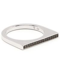Tom Wood - Crystal-Embellished Signet Ring - Lyst