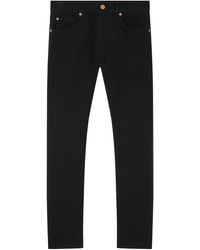 Versace - Medusa-Embroidery Jeans - Lyst