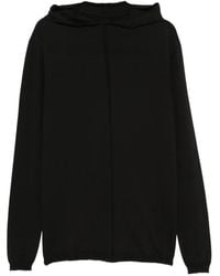 Rick Owens - Central-Seam Hooded Sweater - Lyst